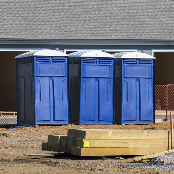 what is the maximum capacity for a single porta potty in New Haven